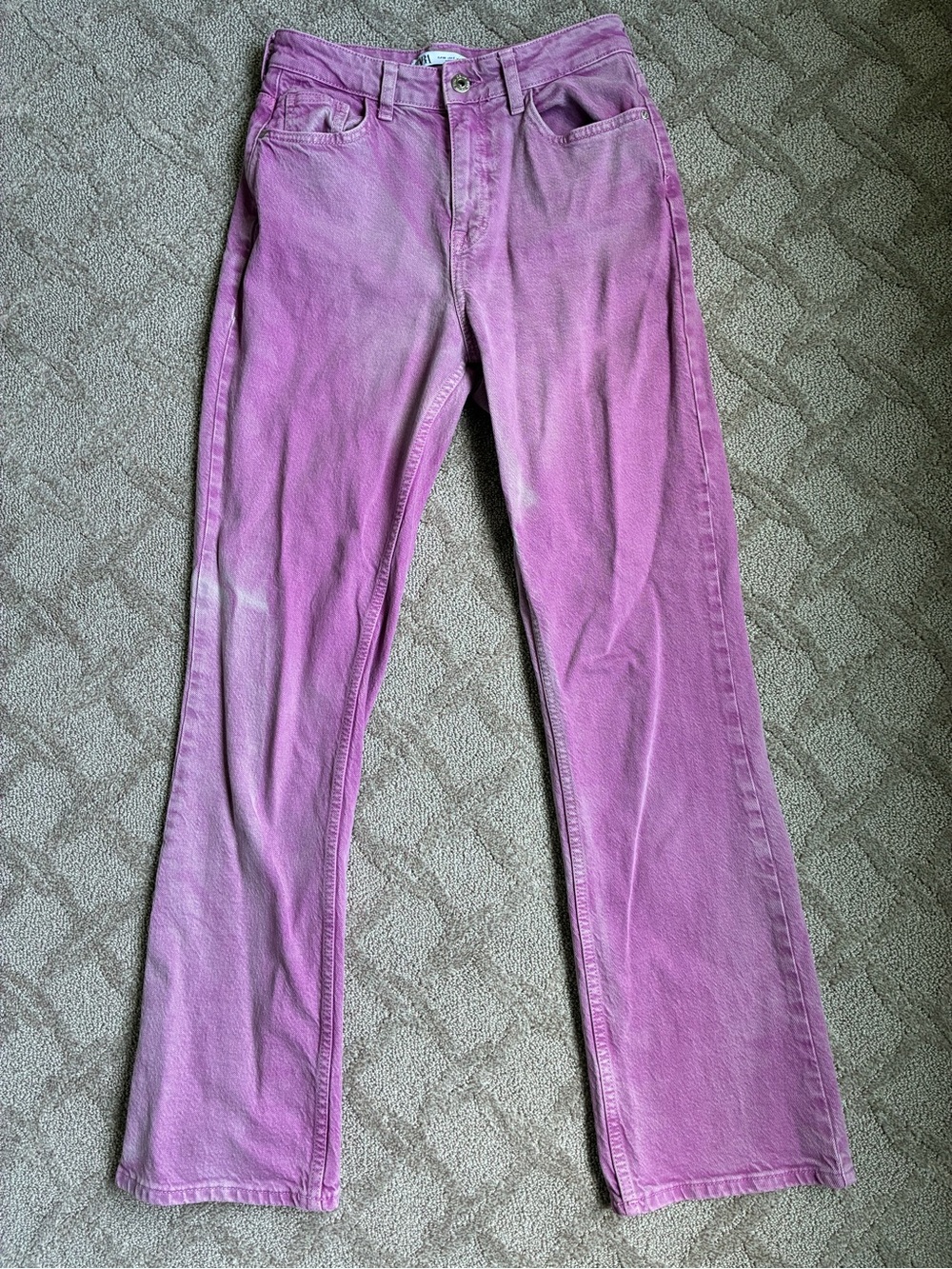 Zara magenta bootcut jeans